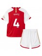 Arsenal Ben White #4 Domácí dres pro děti 2023-24 Krátký Rukáv (+ trenýrky)